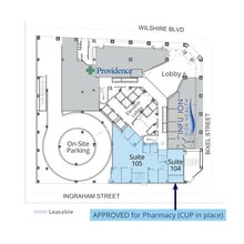1100 Wilshire Blvd, Los Angeles, CA à louer Plan d’étage– Image 1 sur 1