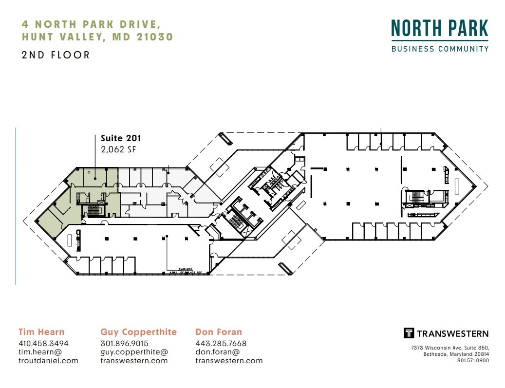 4 North Park Dr, Hunt Valley, MD à louer Plan d’étage– Image 1 sur 1
