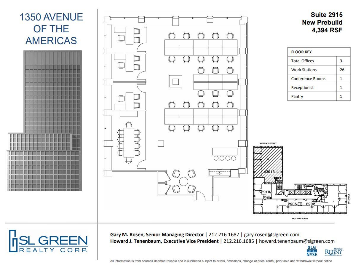 1350 Avenue of the Americas, New York, NY à louer Plan d’étage– Image 1 sur 1
