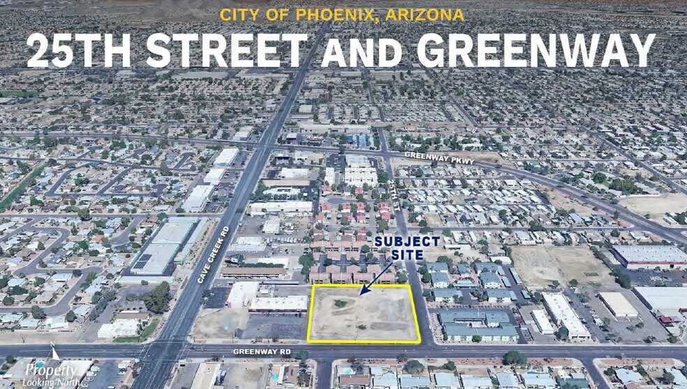 NWC 25th St & Greenway Rd, Phoenix, AZ à vendre - Photo principale – Image 1 sur 7