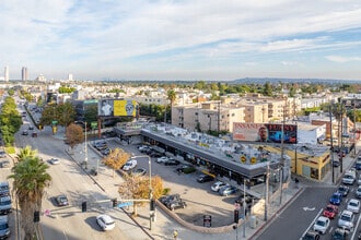 11058-11086 Santa Monica Blvd, Los Angeles, CA - Vue aérienne vue de carte