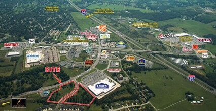 800 Lee Dewitt Blvd, Waynesboro, VA - Vue aérienne vue de carte
