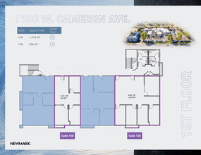 1710 W Cameron Ave, West Covina, CA à louer Plan d’étage– Image 2 sur 2