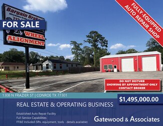 Plus de détails pour 1308 N Frazier St, Conroe, TX - Industriel/Logistique à vendre