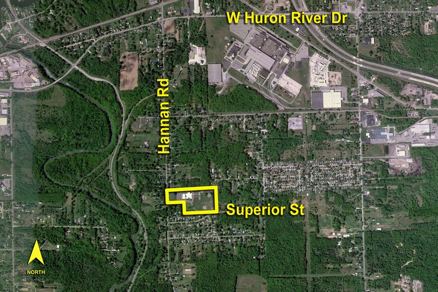 39000 Superior St, Romulus, MI à vendre - Aérien – Image 3 sur 8