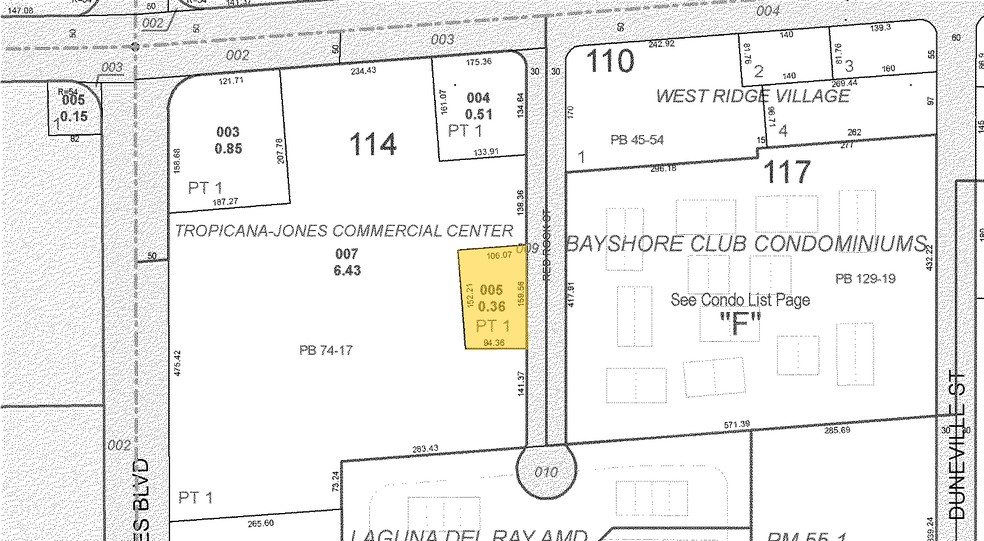 5965 W Tropicana Ave, Las Vegas, NV à louer - Plan cadastral – Image 2 sur 18