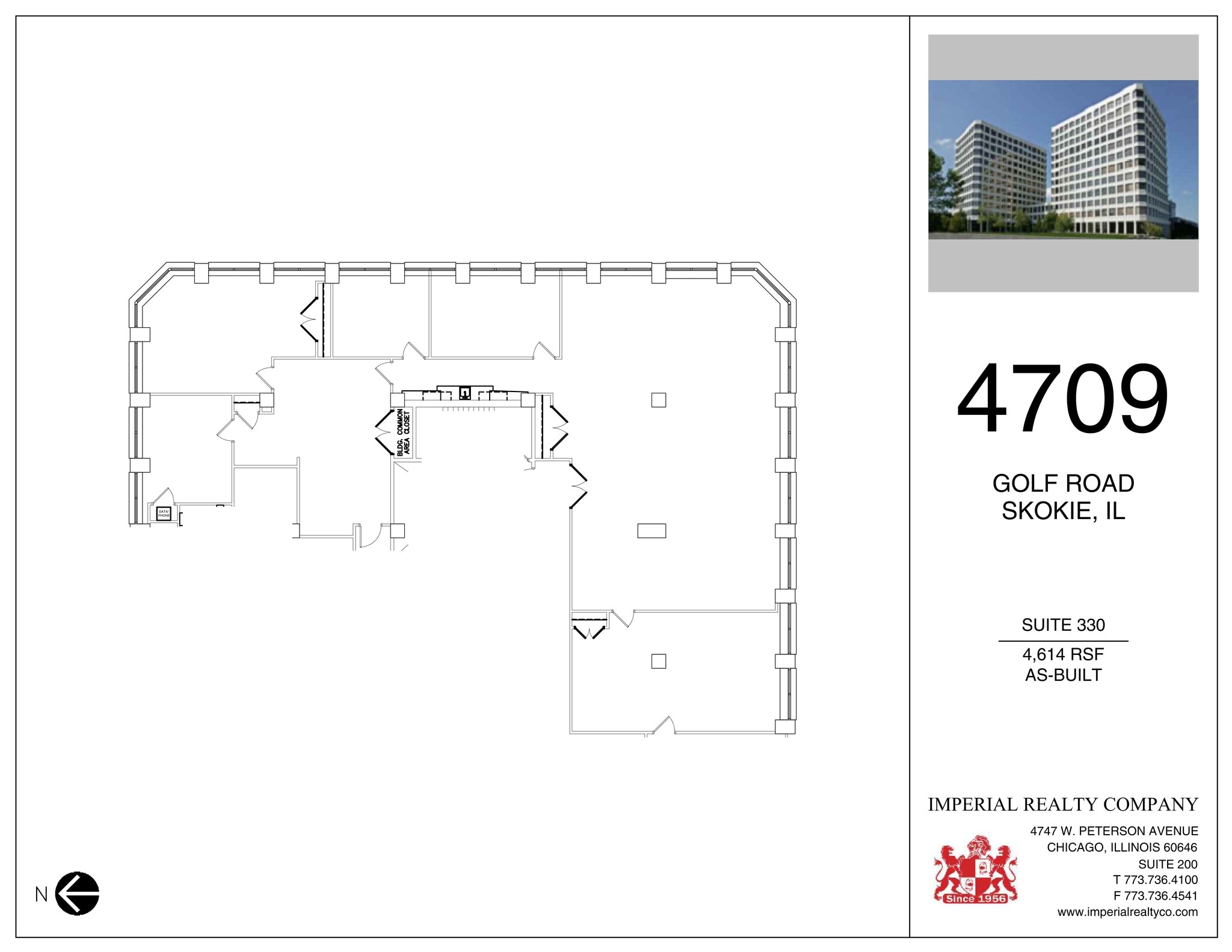 4709-4711 Golf Rd, Skokie, IL à louer Plan de site– Image 1 sur 1