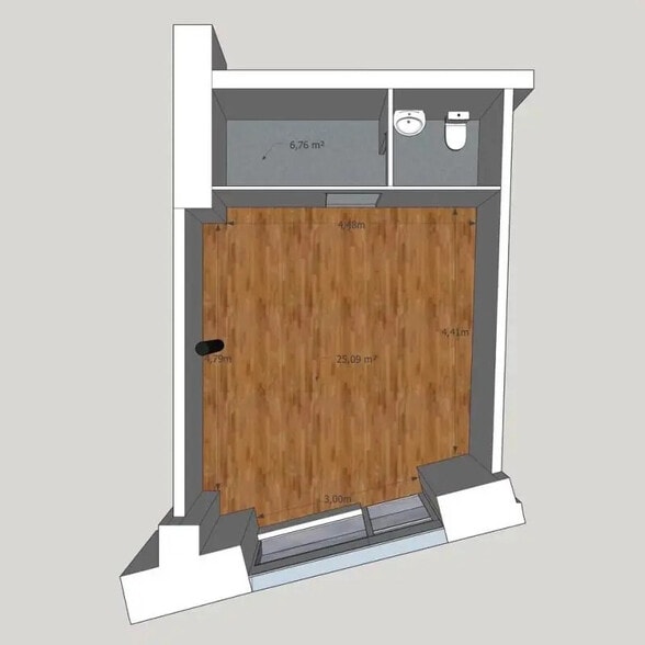 Local commercial dans Bordeaux à louer - Plan d’étage – Image 3 sur 3