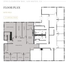 3190 Clearview Way, San Mateo, CA à louer Plan d’étage– Image 1 sur 1