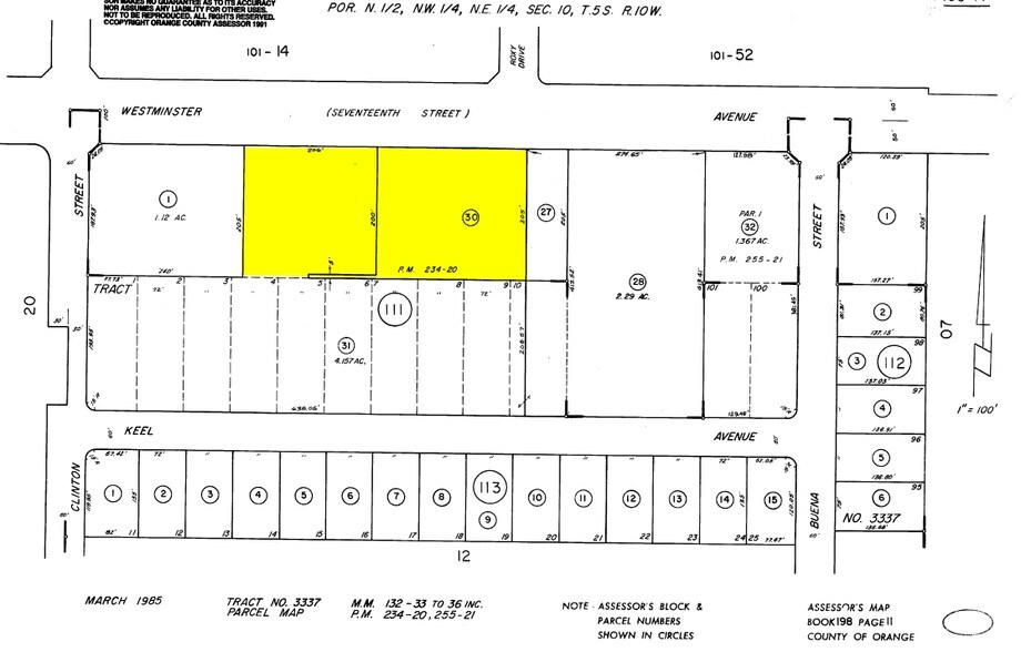 12630 Westminster Ave, Garden Grove, CA à louer - Plan cadastral – Image 2 sur 5