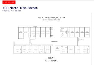 200 N 13th St, Erwin, NC à louer Plan d’étage– Image 1 sur 1