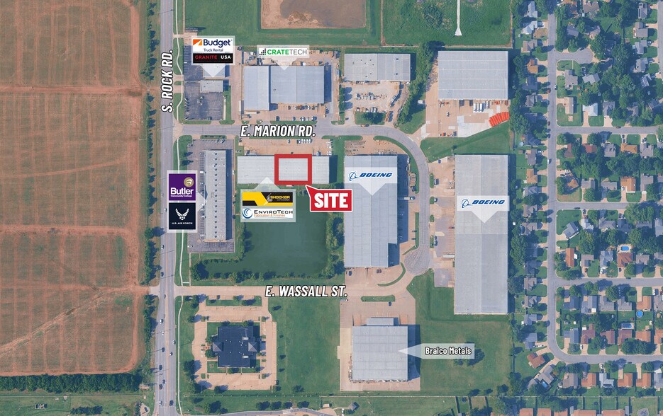 8021 E Marion Rd, Wichita, KS à louer - Aérien – Image 3 sur 3