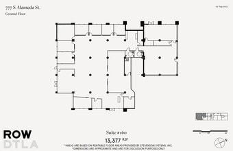 777 S Alameda St, Los Angeles, CA à louer Plan d’étage– Image 1 sur 1