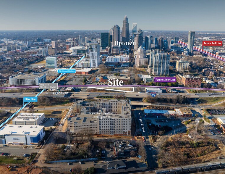 800 N Tryon St, Charlotte, NC à vendre - Photo de l’immeuble – Image 1 sur 8