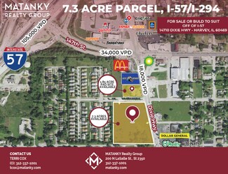 Plus de détails pour 14800 Dixie Hwy, Harvey, IL - Terrain à vendre