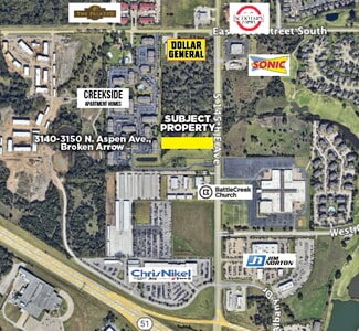 Plus de détails pour 3140-3150 N Aspen Ave, Broken Arrow, OK - Terrain à vendre