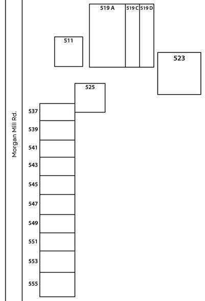 511-555 Morgan Mill Rd, Monroe, NC à louer - Plan de site – Image 1 sur 15