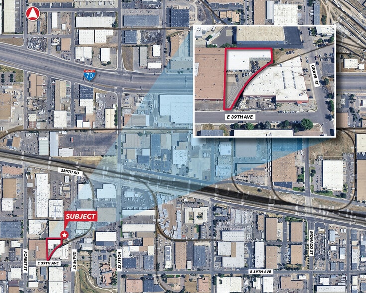 5355 E 39th Ave, Denver, CO à louer - Aérien – Image 2 sur 7