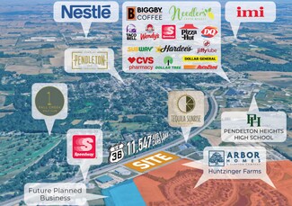 Plus de détails pour 7304-7412 US-36, Pendleton, IN - Local commercial à louer