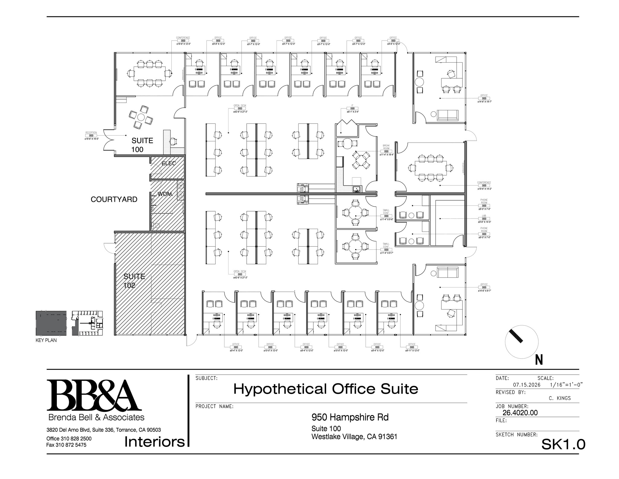 950 Hampshire Rd, Westlake Village, CA à louer Plan de site– Image 1 sur 1