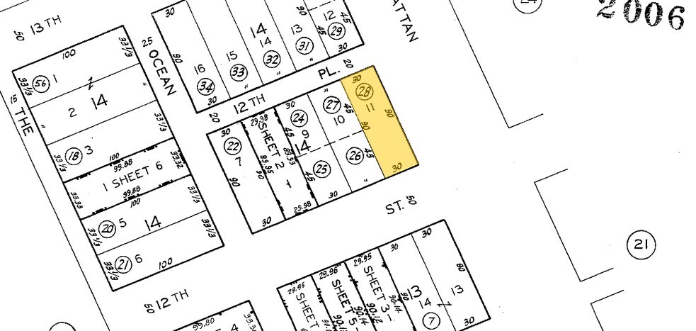 1201-1209 Manhattan Ave, Manhattan Beach, CA à louer - Plan cadastral – Image 2 sur 2