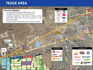 Plus de détails pour Central Avenue Northwest, Albuquerque, NM - Terrain à louer