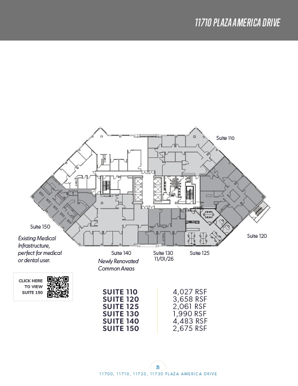11700 Plaza America Dr, Reston, VA à louer Plan d’étage– Image 1 sur 1