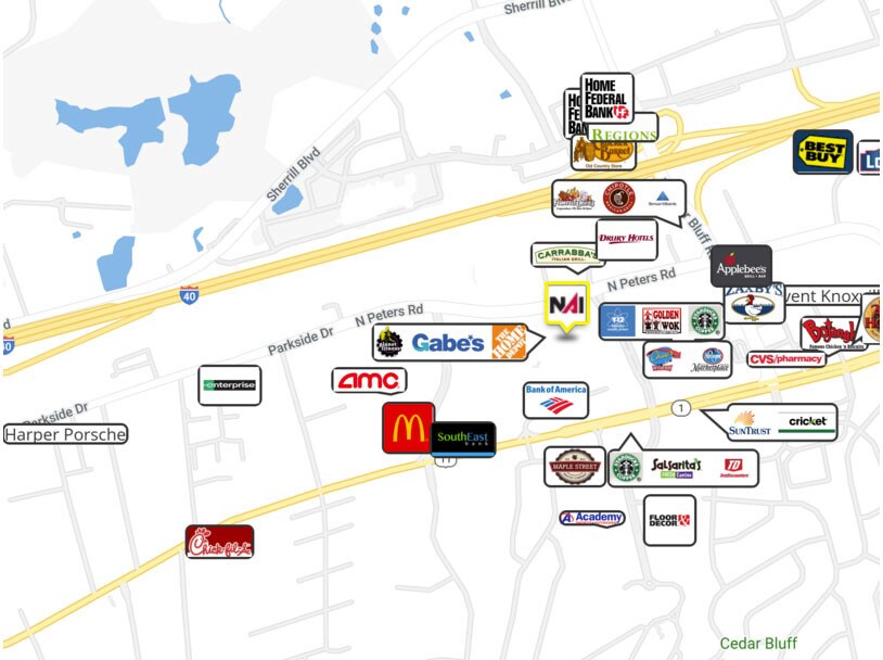 9301-9381 Kingston Pike, Knoxville, TN à louer Photo de l’immeuble– Image 1 sur 5