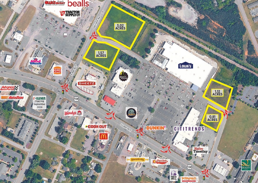 1558 Julian R Allsbrook Highway, Roanoke Rapids, NC à vendre - Aérien – Image 1 sur 3