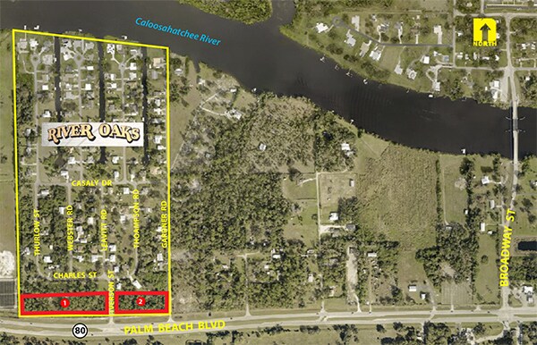 2480 Gardner Rd., Alva, FL à vendre - Aérien – Image 2 sur 2