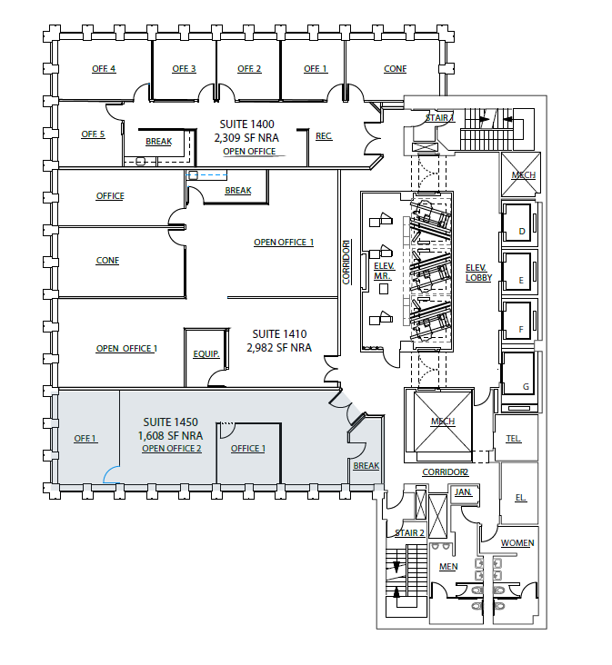 456 Montgomery St, San Francisco, CA à louer Plan d’étage– Image 1 sur 1