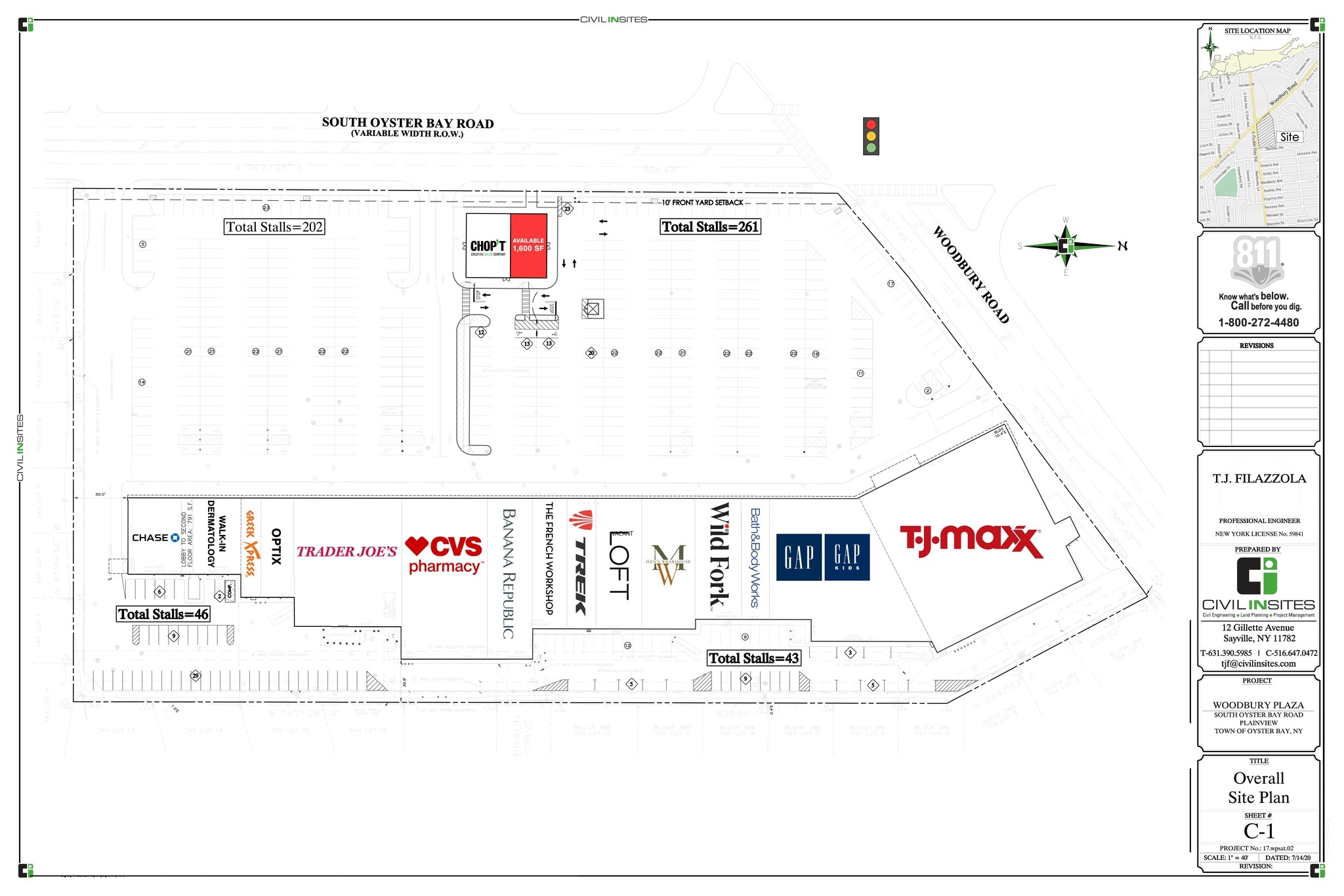 401-419 S Oyster Bay Rd, Plainview, NY à louer Plan de site– Image 1 sur 1