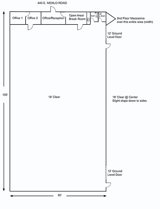 445 E Menlo Ave, Hemet, CA à vendre Plan d’étage– Image 1 sur 1
