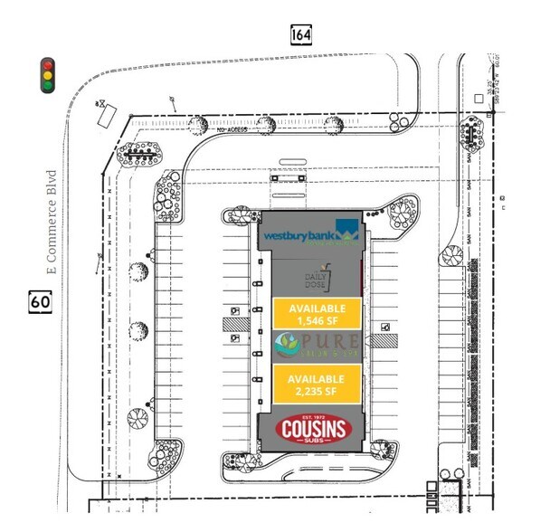 1175-1195 E Commerce Blvd, Slinger, WI à louer - Plan d’étage – Image 2 sur 2