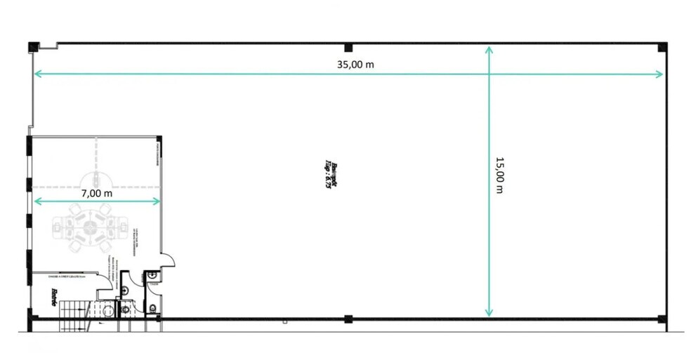 Bureau dans Gennevilliers à louer - Plan d’étage – Image 2 sur 3