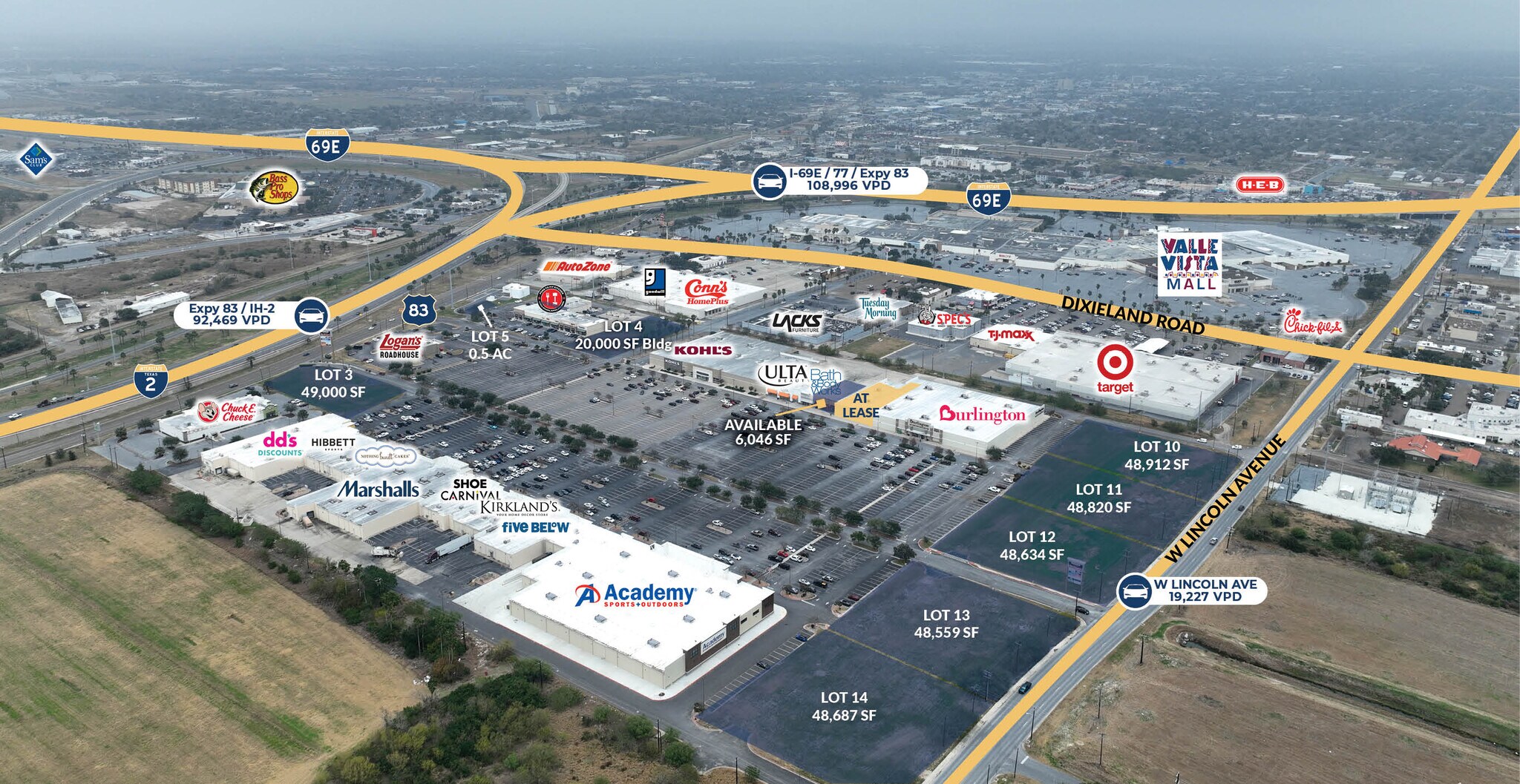 Harlingen Corners Shopping Center - Lincoln Outparcels, Harlingen, TX à louer Photo principale– Image 1 sur 6