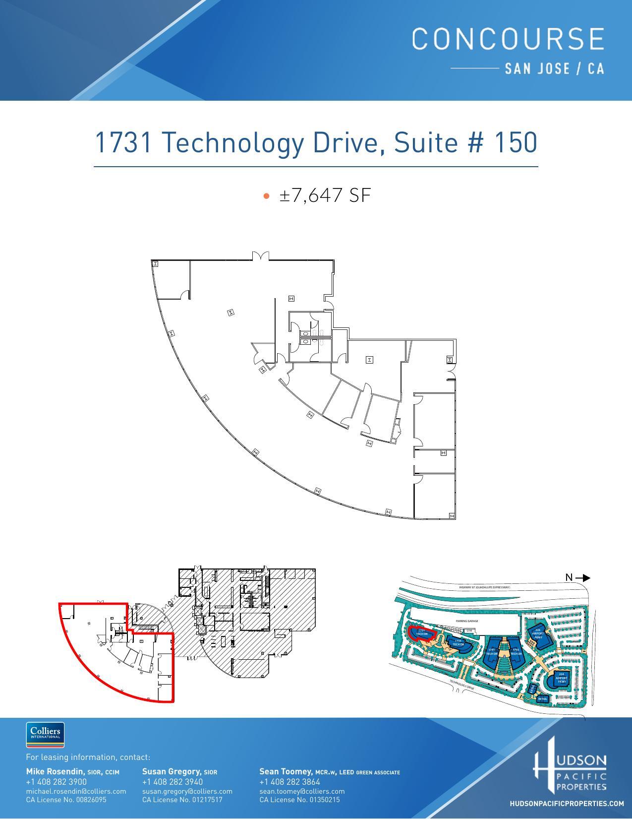 224 Airport Pkwy, San Jose, CA à louer Plan d’étage– Image 1 sur 1