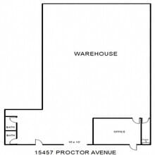 15455-15459 E Proctor Ave, City of Industry, CA à louer Plan d’étage type– Image 1 sur 1