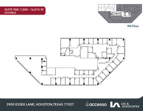 3900 Essex Ln, Houston, TX à louer Plan d’étage– Image 1 sur 1