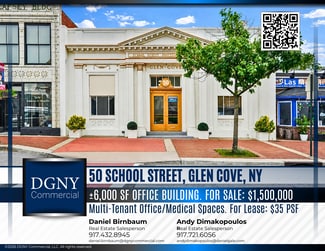 Plus de détails pour 50 School St, Glen Cove, NY - Bureau à vendre
