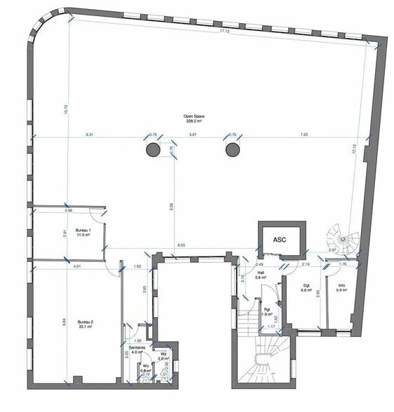 Bureau dans Le Havre à louer - Plan d’étage – Image 2 sur 2