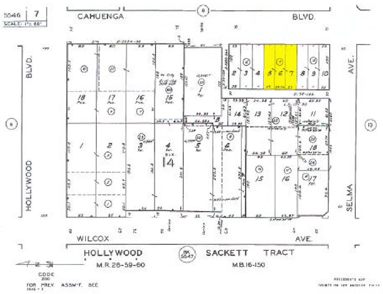 1615 N Cahuenga Blvd, Los Angeles, CA à louer - Plan cadastral – Image 2 sur 5