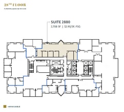 750 B St, San Diego, CA à louer Plan d’étage– Image 1 sur 1
