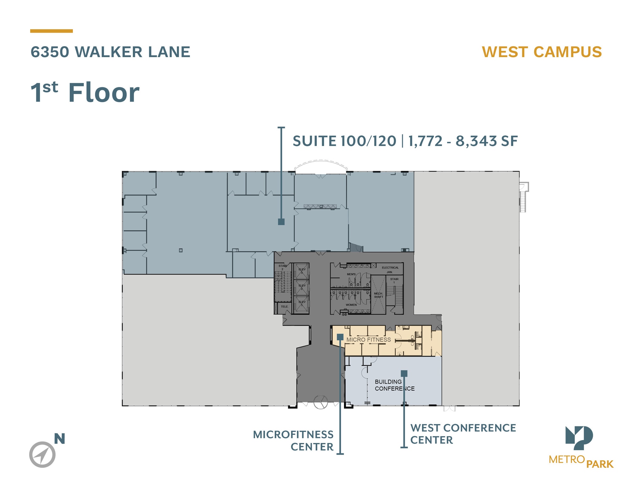 6350 Walker Ln, Alexandria, VA à louer Plan d’étage– Image 1 sur 1