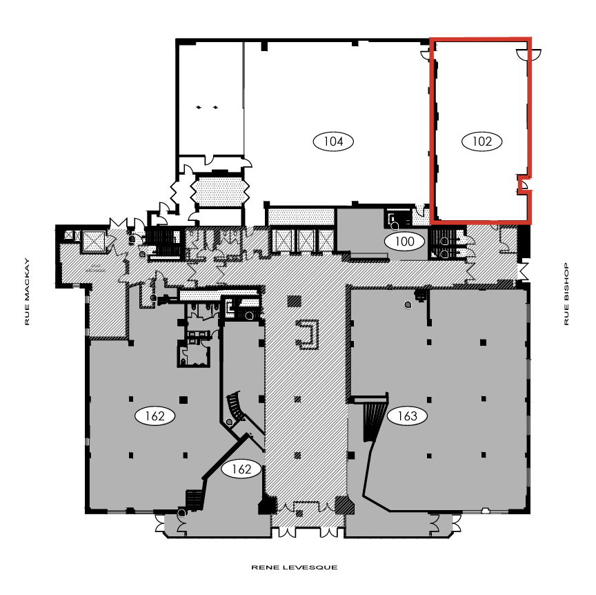 1425 Boul René-Lévesque O, Montréal, QC à louer Plan d’étage– Image 1 sur 1