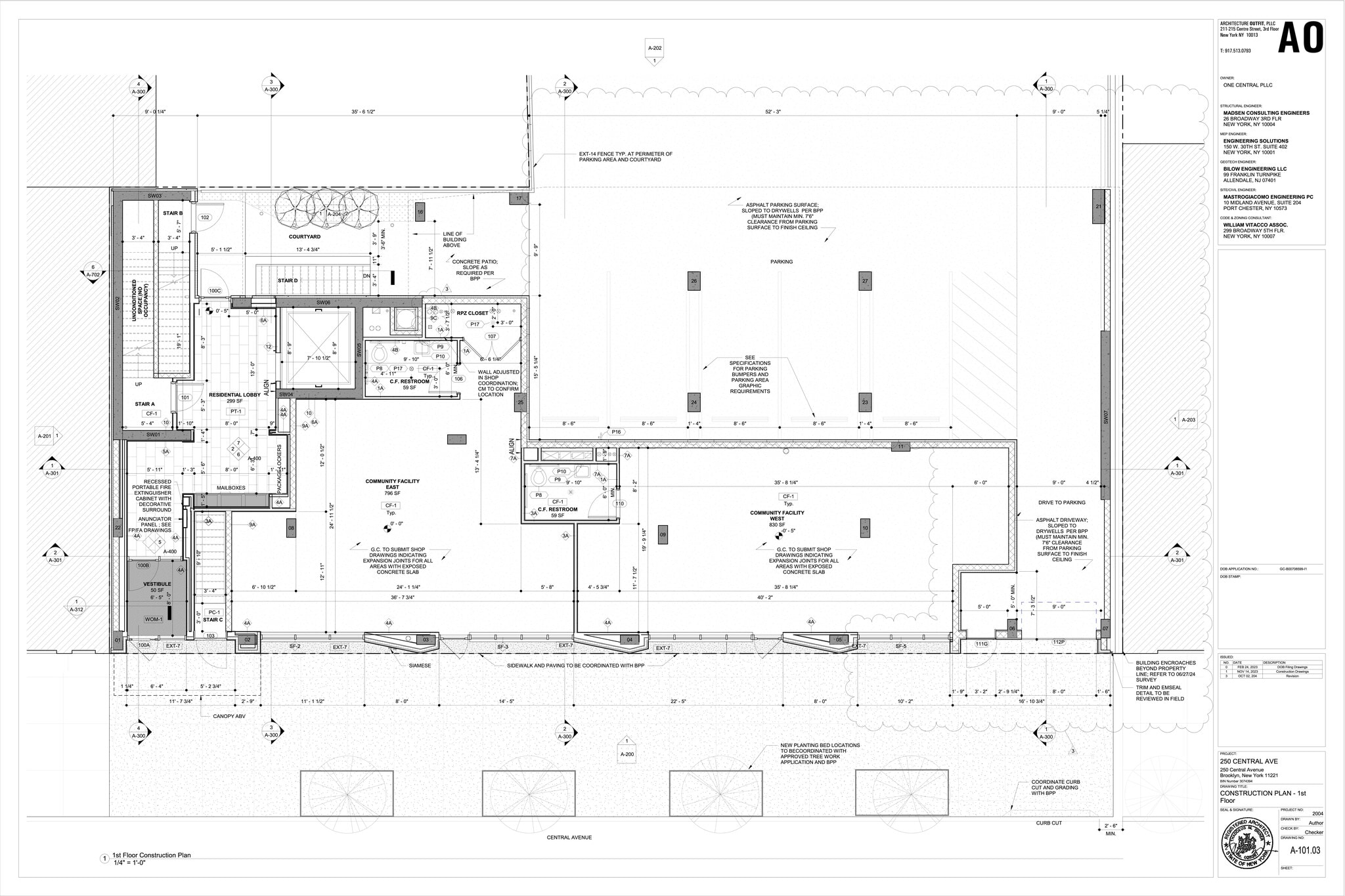 250 Central Ave, Brooklyn, NY à louer Plan de site– Image 1 sur 1