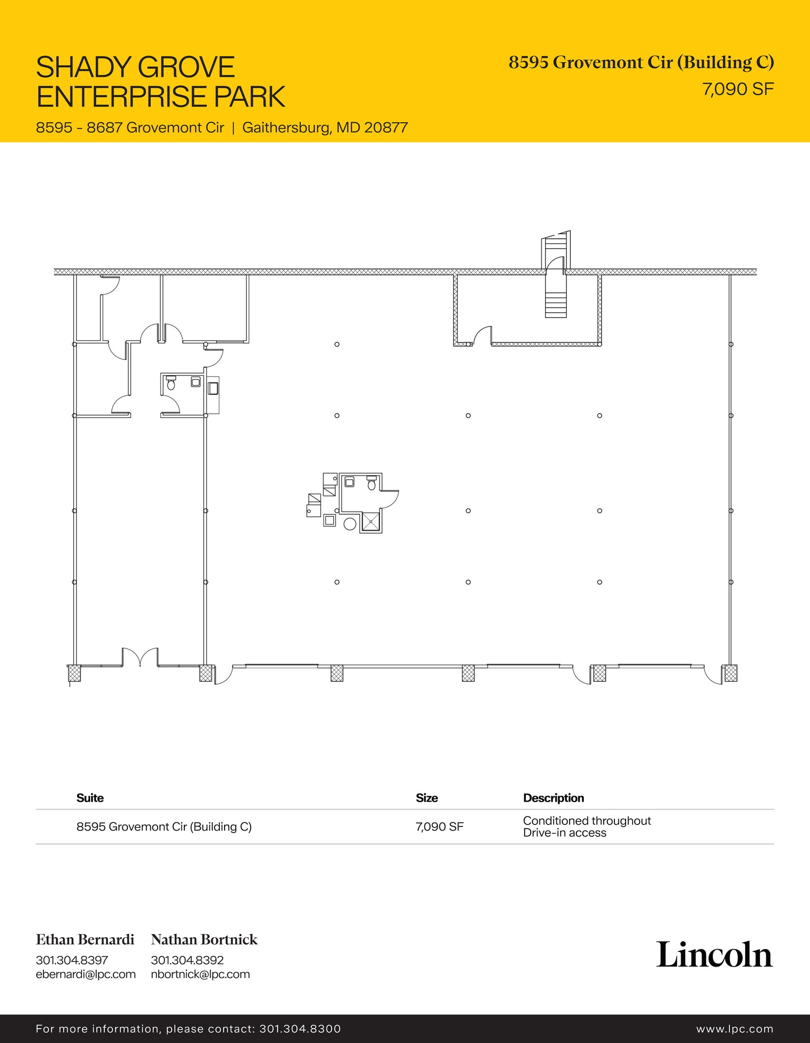 8565-8637 Grovemont Cir, Gaithersburg, MD à louer Plan d’étage– Image 1 sur 1