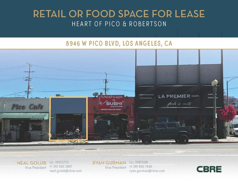 8946-8948 W Pico Blvd, Los Angeles, CA à louer - Photo de l’immeuble – Image 1 sur 8