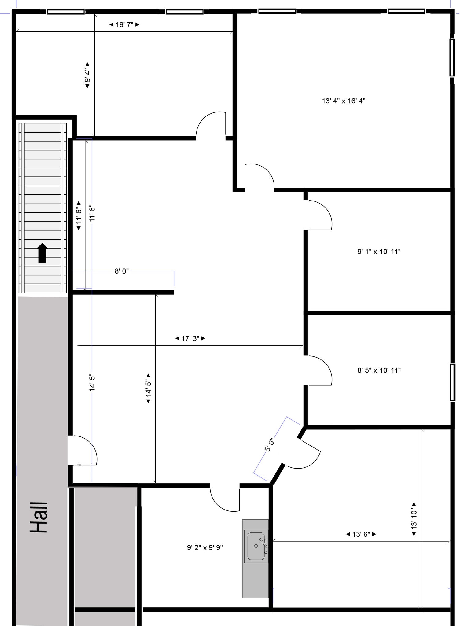 8213-8219 Sudley Rd, Manassas, VA à louer Plan d’étage– Image 1 sur 8