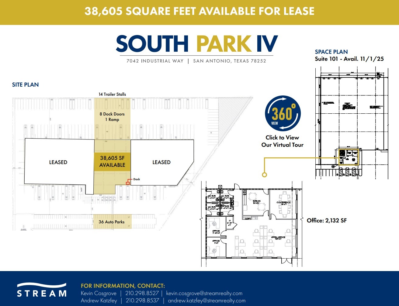 7042 Industrial Way, San Antonio, TX à louer Plan d’étage– Image 1 sur 1